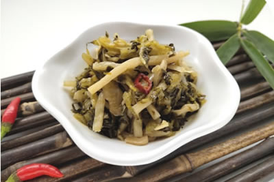 Shredded Bamboo Shoots with Pickled Vegetables