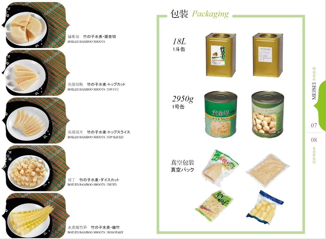 canned bamboo shoots Packing