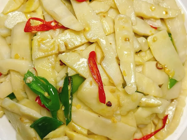 Sliced bamboo shoots recipe